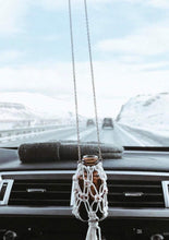 Load image into Gallery viewer, Mini Macrame Hanging Car Diffuser