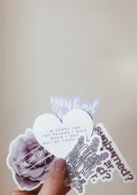 Load image into Gallery viewer, Lavender Vinyl Sticker Series (set of 5)