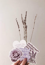 Load image into Gallery viewer, Lavender Vinyl Sticker Series (set of 5)