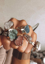 Load image into Gallery viewer, Natural Crystal Quartz Diffusing Rings