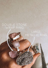 Load image into Gallery viewer, Natural Crystal Quartz Diffusing Rings