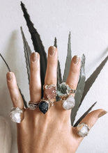 Load image into Gallery viewer, Natural Crystal Quartz Diffusing Rings