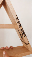 Load image into Gallery viewer, Forest Tree Laser Engraved Triangle Shelf
