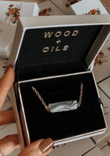 Load image into Gallery viewer, Diffuser Necklaces: Black Lava Stone and White Druzy Quartz