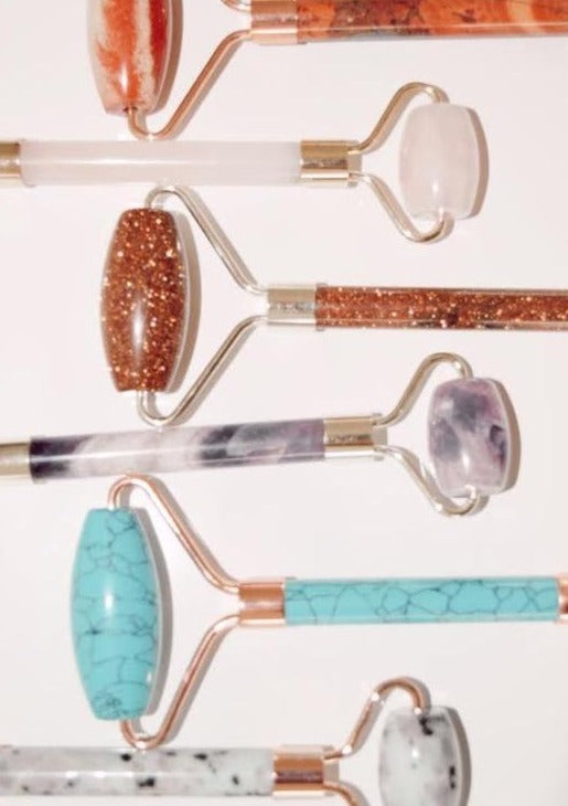 Crystal Facial Roller with Luxe Box