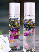 Load image into Gallery viewer, Flower Infused Jade Lemon Lavender Roller
