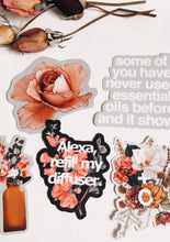 Load image into Gallery viewer, Floral Vinyl Sticker Series (set of 5)
