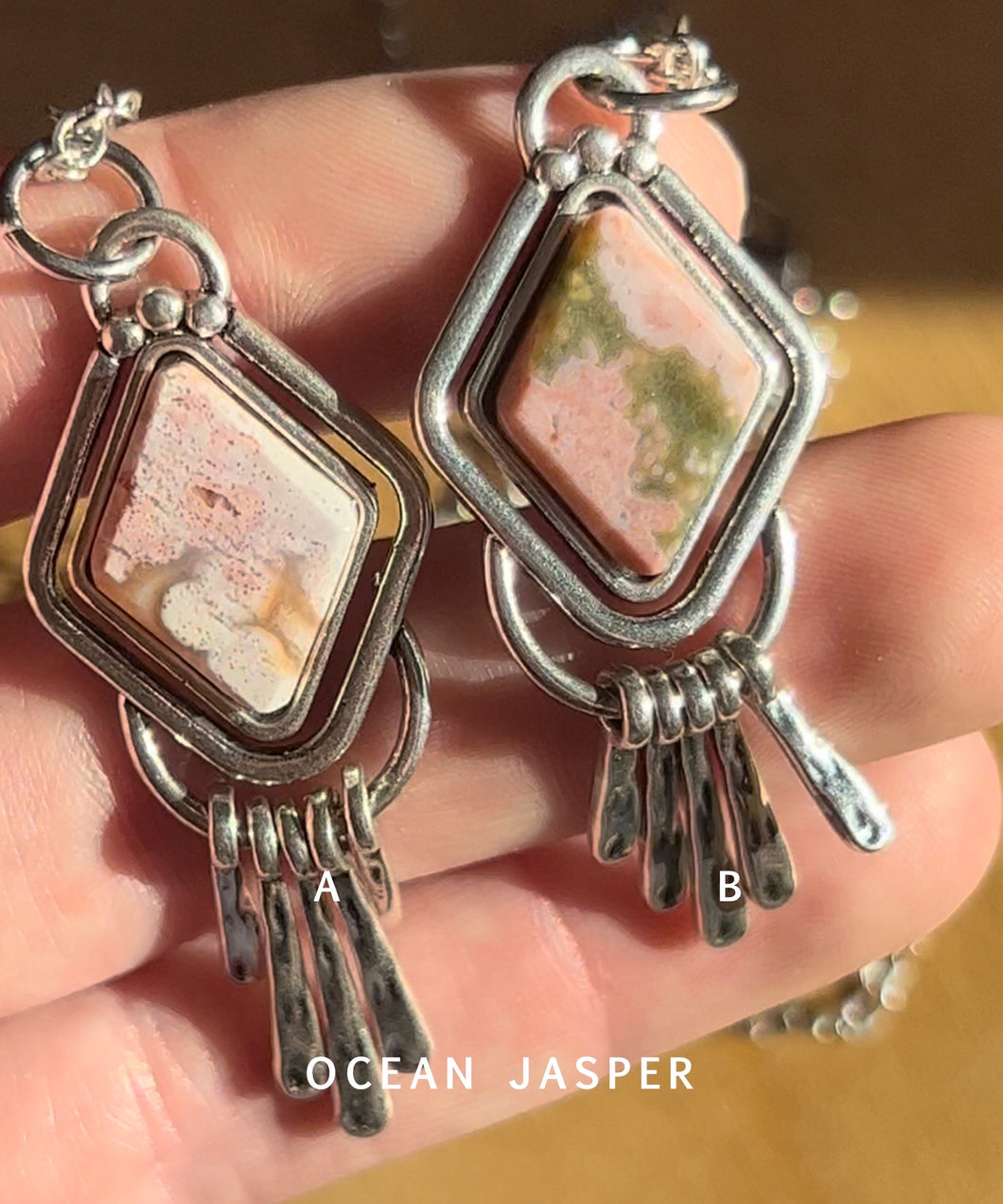 Ocean Jasper Fringe Necklace